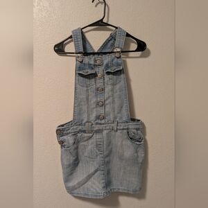 Next Denim Overall Dress Girls 14